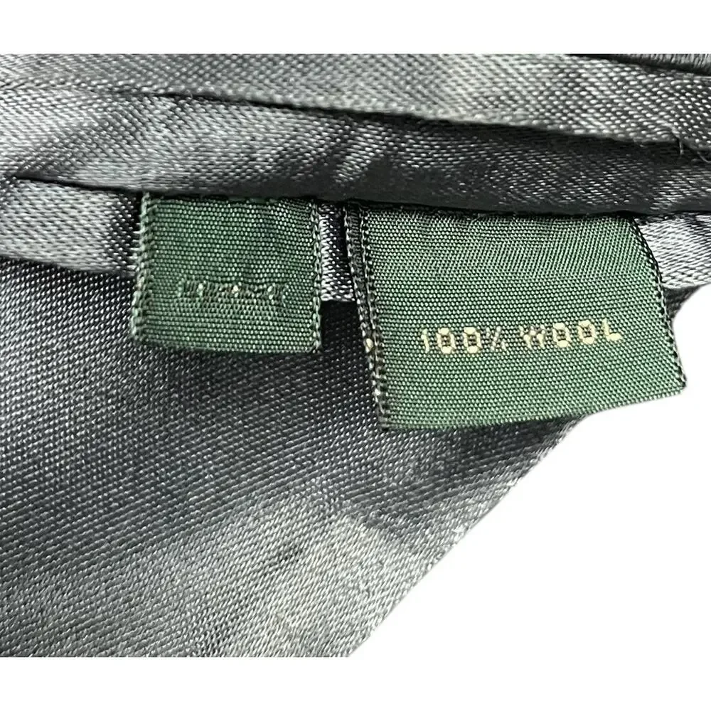 J. Crew 100% Wool Long Trench Coat Charcoal Gray Topcoat Overcoat Men's Size 38R - Picture 8 of 8